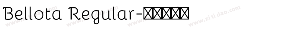 Bellota Regular字体转换